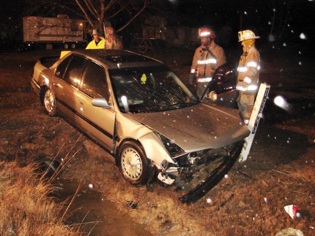 Lt. Carroll looking at the car